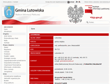 Tablet Screenshot of bip.lutowiska.pl